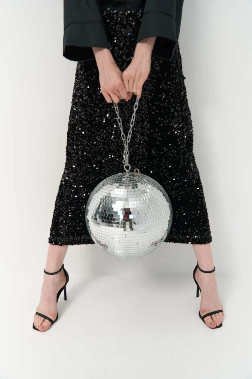 Юбка с пайетками 
